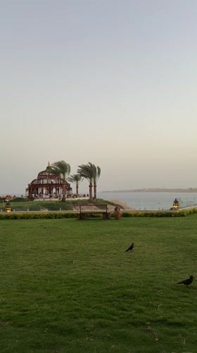 Resort evening captured at Sharm El Sheikh dusk scenes