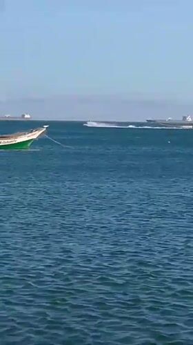 Evening fishing operations documented at Villa Marina beach