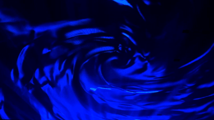 Abstract blue light vortex in Patong, Thailand