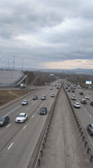 Normal traffic flow observed on Krasnoyarsk highway