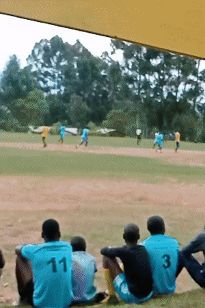 Soccer match draws spectators in Lumakanda ward, Kenya
