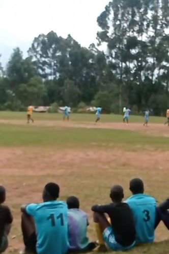 Soccer match draws spectators in Lumakanda ward, Kenya