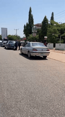 Political rally with vehicle procession held in Jos, Nigeria