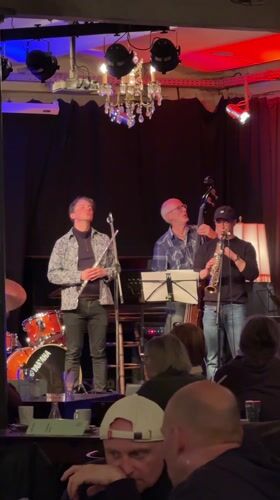 Musical trio performs live in Wuppertal, Germany