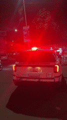 Damaged vehicles towed in Puebla amid police presence, rollerbladers