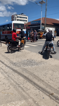 Morning street life documented in Dar es Salaam
