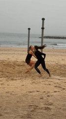 Afternoon scenes from Tel Aviv beach and streets
