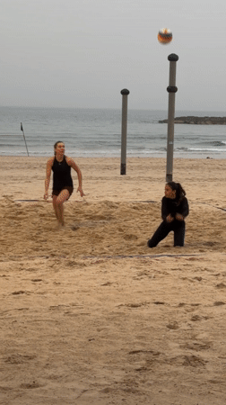 Afternoon scenes from Tel Aviv beach and streets
