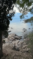 Dusk on the Adriatic rocks, Sveti Vid-Miholjice