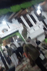 Prayer gathering inside a mosque in Astana, Indonesia