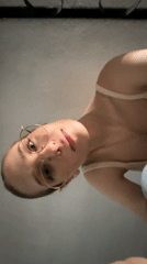 Woman photographed in multiple poses across Sofia locations