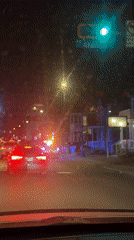 Police vehicle with emergency lights observed on Laval street