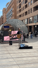 Street performers enliven pedestrian area in central Yerevan