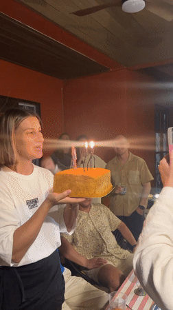 Birthday gathering in Baan Tai with cake, music, and good vibes