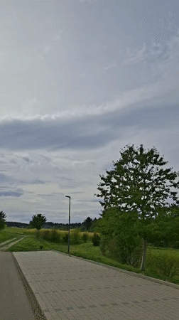 Overcast afternoon on the rural edge of Villingen-Schwenningen