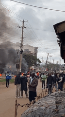 Street unrest with burning tires reported in Nyeri, Kenya