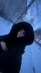 Winter day documented in Chaikovsky Russia through personal moments