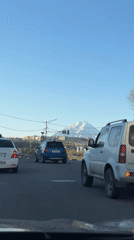 Clear skies, traffic flow documented in Petropavlovsk-Kamchatsky street view