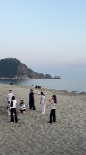 Evening leisure activities observed across Alanya beaches and pathways