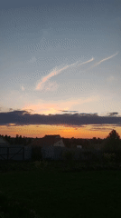 Evening sunset and garden watering documented in Фоки, Russia