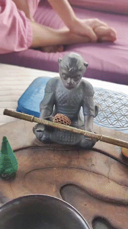 Ceremonial tea ritual setup documented in Ubud, Indonesia