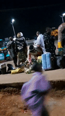 Evening street market hustle in Bukuru, Nigeria