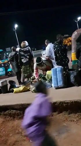 Evening street market hustle in Bukuru, Nigeria