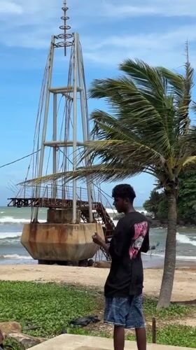 Morning coastal documentation captures Sri Lankan beaches and temples