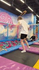 Mother and child enjoy afternoon at Russian indoor playground