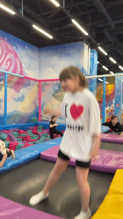 Mother and child enjoy afternoon at Russian indoor playground
