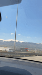 Driver records highway journey near Sofia, Bulgaria