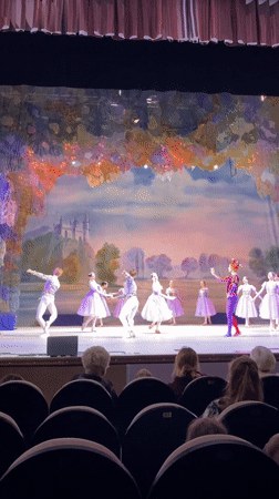 Ballet performance captured at Ulyanovsk theater