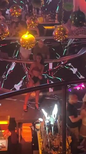 Nightclub scene documented in Pleven, Bulgaria Saturday evening