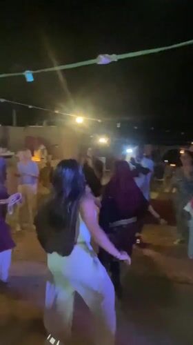 Desert night party in Agafay with DJ sets and fire performers
