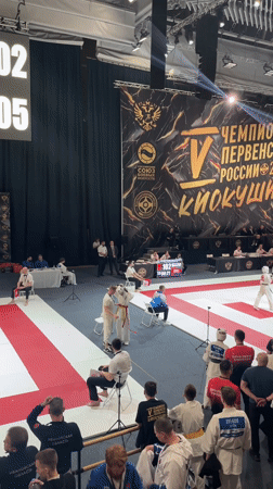 Martial arts competition underway in Russian indoor arena