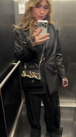 Woman takes elevator selfie in Bat Yam