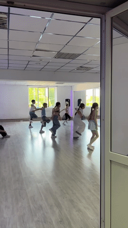 Children engage in dance class and outdoor play in Klin