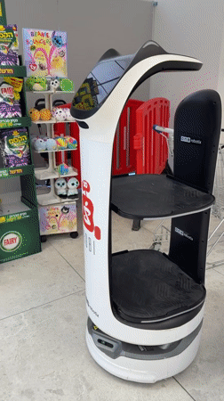 Service robot spotted in Bat Yam grocery store