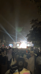 Nighttime concert draws large crowd in Măng Đen, Vietnam