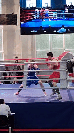 Boxing match held in Kopeysk, Russia