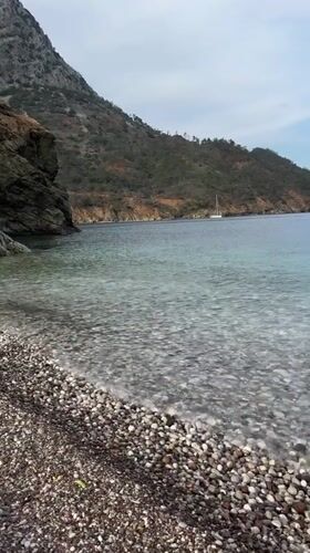 Peaceful beach scene documented in Kumluca, Turkey