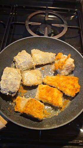 Fish frying captured on video in Even Yehuda kitchen