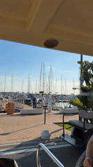 Marina scenes captured in Salerno during sunny afternoon