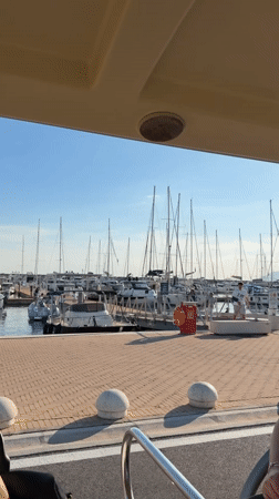Marina scenes captured in Salerno during sunny afternoon