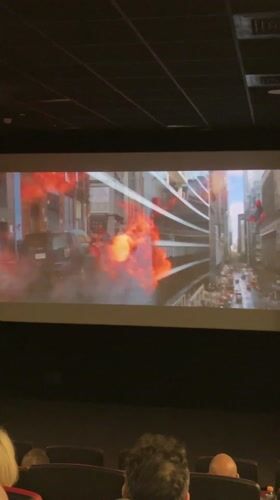 Moviegoer records Spider-Man action film screening in Rehovot theater