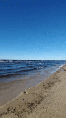 Peaceful sunny afternoon documented at Jūrmala beach, Latvia
