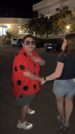 Nighttime dancing observed in Peschici parking lot