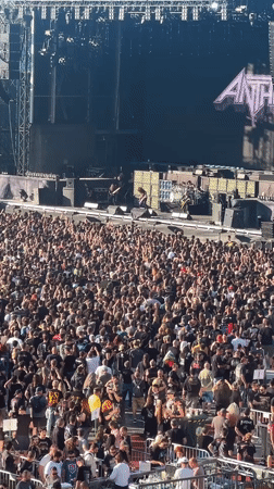 Anthrax performs outdoor concert in Sofia, Bulgaria