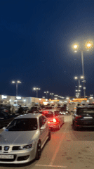 Evening shopping activity documented at Sofia retail complex