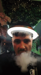 Evening hookah lounge gathering documented in Sofia, Bulgaria